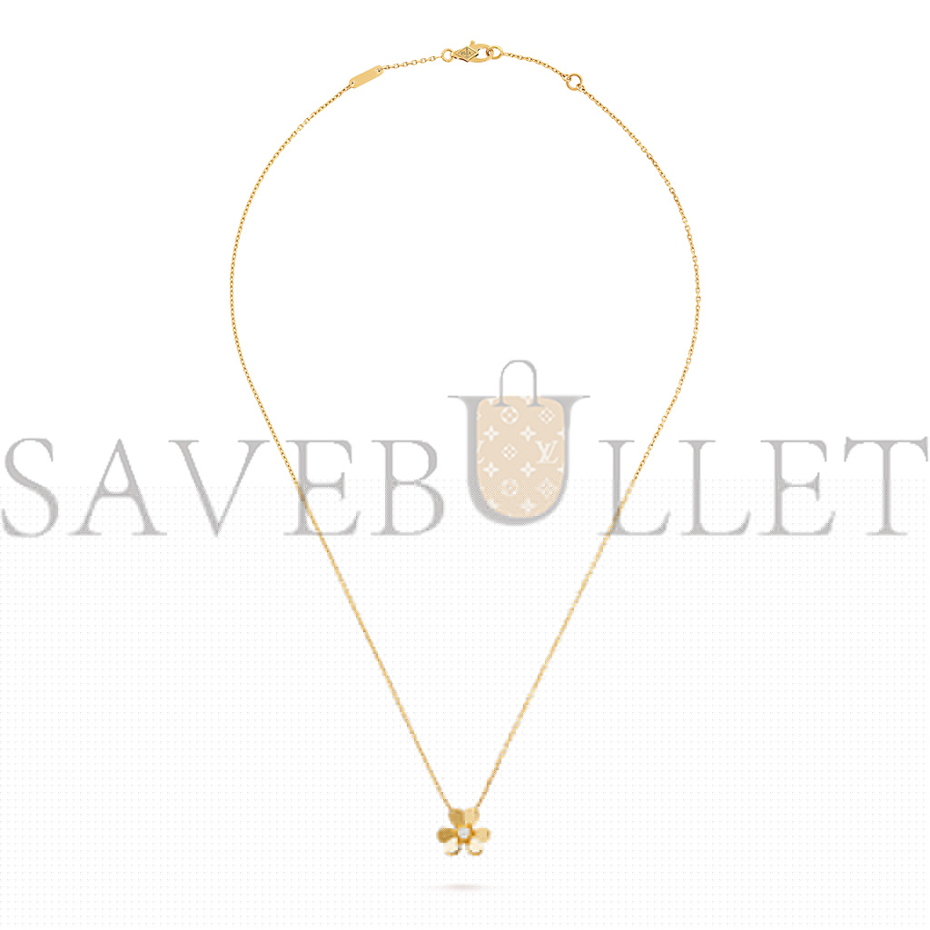 v*n cl*f arpels frivole pendant, mini model - yellow gold, Di*m*nd vcarp0j100